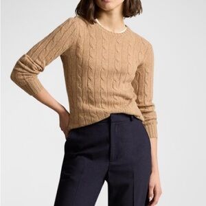 CHARTER CLUB GOLD CABLE KNIT SWEATER    NWT